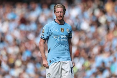 Manchester Premier Lig karşılaşmasında Kevin De Bruyne Manchester City 'ye karşı Ipswich Town Etihad Stadyumu, Manchester, Birleşik Krallık, 24 Ağustos 2024