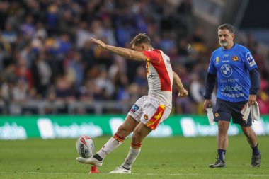 Katalan Ejderhaları 'ndan Arthur Mourgue, 23 Ağustos 2024' te Headingley Stadyumu, Leeds, İngiltere 'de oynanan Betfred Süper Lig 23.