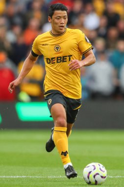 Wolverhampton Wanderers 'dan Hwang Hee-Chan Premier League maçında Wolverhampton Wanderers Chelsea' ye karşı Molineux, Wolverhampton, İngiltere, 25 Ağustos 2024