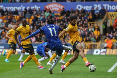 Chelsea 'den Noni Madueke Premier Lig maçında Wolverhampton Wanderers Chelsea' ye karşı 25 Ağustos 2024 'te Molineux, Wolverhampton, İngiltere' de 2-3 berabere kaldı.