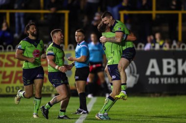 Warrington Wolves 'tan John Bateman, 23 Ağustos 2024' te The Mend-A-Hose Jungle, Castleford, İngiltere 'de oynanan 23.