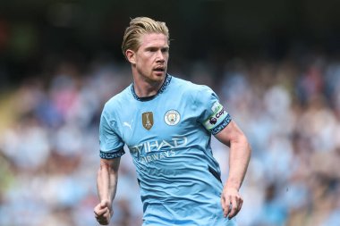 Manchester Premier Lig karşılaşmasında Kevin De Bruyne Manchester City 'ye karşı Ipswich Town Etihad Stadyumu, Manchester, Birleşik Krallık, 24 Ağustos 2024