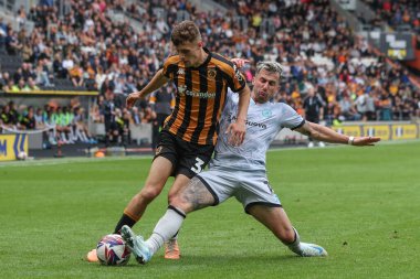 Hull 'dan Will Jarvis, Millwall' dan Joe Bryan tarafından 24 Ağustos 2024 'te MKM Stadyumu' nda Hull City ve Millwall maçında yenildi.
