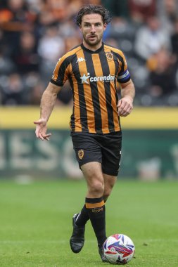 Lewis Coyle of Hull City during the Sky Bet Championship match Hull City vs Millwall at MKM Stadium, Hull, United Kingdom, 24th August 2024 clipart