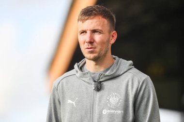 Blackpool 'dan Lee Evans, 24 Ağustos 2024' te İngiltere 'deki Abbey Stadyumu' nda oynanan Cambridge United-Blackpool maçından sonra bir röportaj verdi.