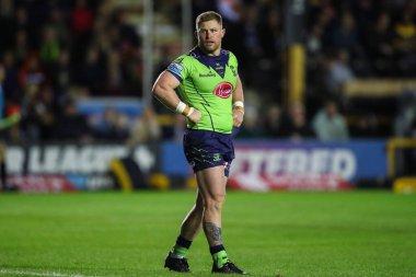 Warrington Wolves takımından Luke Yates 23. Betfred Süper Lig karşılaşmasında Castleford Tigers, Warrington Wolves 'a karşı, The Mend-A-Hose Jungle, Castleford, Birleşik Krallık, 23 Ağustos 2024