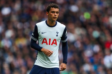 Tottenham Hotspur 'dan Brennan Johnson, Premier Lig maçında Tottenham Hotspur Everton' a karşı Tottenham Hotspur Stadyumu, Londra, 24 Ağustos 2024