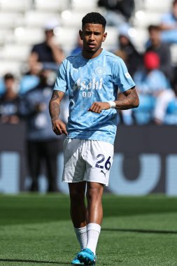 Manchester City 'den Svio Premier League maçında ısınma turunda Manchester City, Etihad Stadyumu' nda Ipswich Town 'a karşı, 24 Ağustos 2024