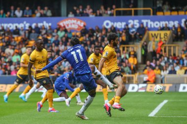 Chelsea 'den Noni Madueke Premier Lig maçında Wolverhampton Wanderers Chelsea' ye karşı 25 Ağustos 2024 'te Molineux, Wolverhampton, İngiltere' de 2-3 berabere kaldı.