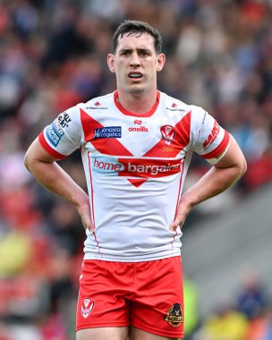 St. Helens 'den Matt Whitley, 23. Betfred Süper Lig karşılaşması sırasında St Helens vs Hull KR ile Birleşik Krallık, St Helens Stadyumu, 24 Ağustos 2024