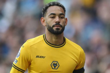 Wolverhampton Wanderers 'dan Matheus Cunha Premier League maçında Wolverhampton Wanderers Chelsea' ye karşı Molineux, Wolverhampton, İngiltere, 25 Ağustos 2024