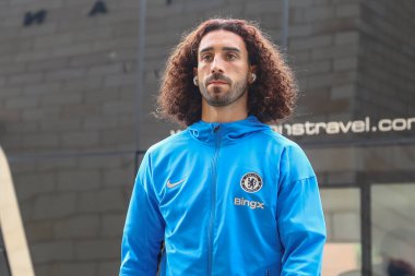 Chelsea 'den Marc Cucurella, Premier Lig karşılaşmasında Wolverhampton Wanderers' a karşı Chelsea, Molineux, Wolverhampton, Birleşik Krallık 'ta 25 Ağustos 2024' te geldi.