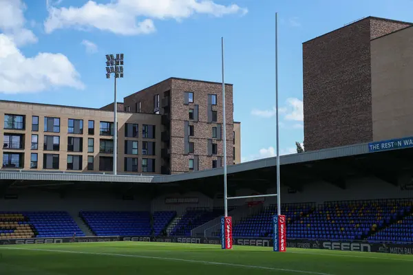 stock image A general view of The Cherry Red Records Stadium prior to the Betfred Super League Round 23 match London Broncos vs Leigh Leopards at Plough Lane, Wimbledon, United Kingdom, 25th August 2024