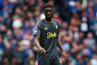 Everton 'dan Mason Holgate, Premier Lig maçında Tottenham Hotspur Everton' a karşı Tottenham Hotspur Stadyumu, Londra, 24 Ağustos 2024