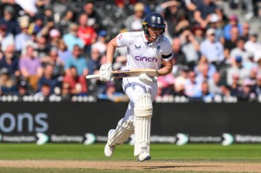 İngiltere 'den Dan Lawrence, 24 Ağustos 2024' te Old Trafford, Manchester, Birleşik Krallık 'ta düzenlenen 1. Rothesay Deneme Maçı' nda İngiltere Erkekleri - Sri Lanka 1.