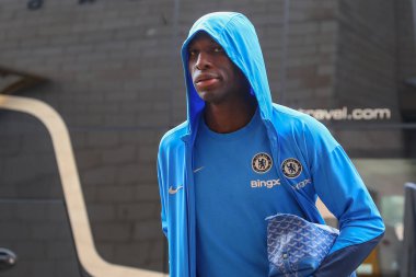 Chelsea 'den Nicolas Jackson, İngiltere' nin Wolverhampton, Wolverhampton, Wolverhampton, Birleşik Krallık 'ta oynanan Premier League maçında karşımıza çıktı.