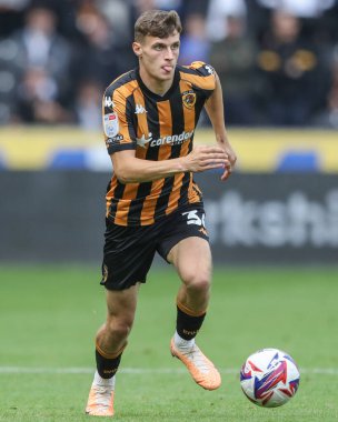 Will Jarvis of Hull during the Sky Bet Championship match Hull City vs Millwall at MKM Stadium, Hull, United Kingdom, 24th August 2024 clipart