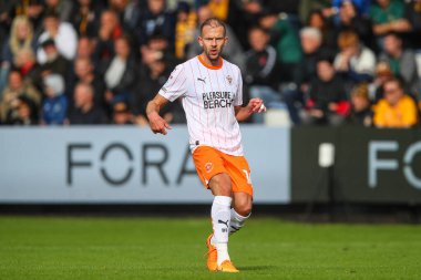 Blackpool 'dan Jordan Rhodes 24 Ağustos 2024' te Cambridge, Cambridge 'deki Abbey Stadyumu' nda oynanan Cambridge United-Blackpool maçında