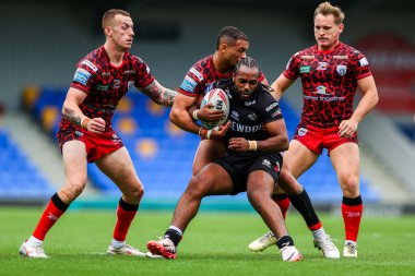 Londra Broncos takımından Iliess Macani, 25 Ağustos 2024 'te Plough Lane, Wimbledon, İngiltere' de oynanan 23.