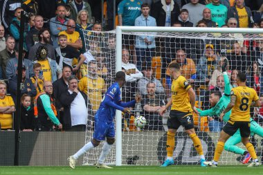 Chelsea 'den Nicolas Jackson Premier Lig maçında Wolverhampton Wanderers Chelsea' ye karşı 25 Ağustos 2024 'te Molineux, Wolverhampton, İngiltere' de 0-1 berabere kaldı.