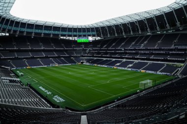 Tottenham Hotspur Stadyumu 'nun Tottenham Hotspur' a karşı Everton Premier Lig karşılaşması öncesinde 24 Ağustos 2024 'te Londra' daki Tottenham Hotspur Stadyumu 'nda genel bir görüntüsü.