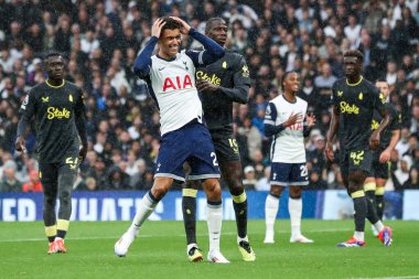 Tottenham Hotspur 'dan Brennan Johnson, Premier League maçında Tottenham Hotspur' un Everton 'a karşı oynadığı Tottenham Hotspur Stadyumu' nda 24 Ağustos 2024 'te kaçırdığı bir şans sonrasında tepki gösterdi.