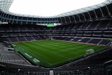 Tottenham Hotspur Stadyumu 'nun Tottenham Hotspur' a karşı Everton Premier Lig karşılaşması öncesinde 24 Ağustos 2024 'te Londra' daki Tottenham Hotspur Stadyumu 'nda genel bir görüntüsü.