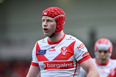 St. Helens 'den Harry Robertson, Betfred Süper Lig 23. Raundu' nda St Helens, Hull KR 'a karşı St Helens Stadyumu, St Helens, Birleşik Krallık, 24 Ağustos 2024