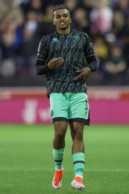 Sam McCallum of Sheffield United during the Carabao Cup match Barnsley vs Sheffield United at Oakwell, Barnsley, United Kingdom, 27th August 2024 clipart