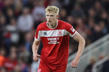 Middlesbrough 'dan Josh Coburn, Middlesbrough - Stoke City maçı sırasında Riverside Stadyumu, Middlesbrough, Birleşik Krallık, 27 Ağustos 2024