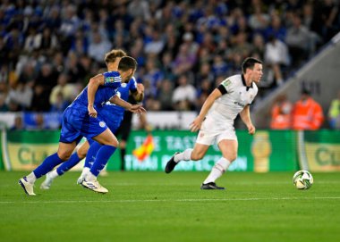Carabao Kupası maçı sırasında Leicester City, Tranmere Rovers 'a karşı King Power Stadyumu, Leicester, Birleşik Krallık, 27 Ağustos 2024