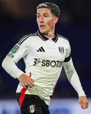 Carabao Kupası maçında Fulham 'dan Harry Wilson, Birmingham City' ye karşı St Andrews, Birmingham, Birleşik Krallık, 27 Ağustos 2024