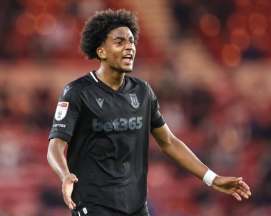 Stoke City 'den Jaden Dixon, Middlesbrough' un Stoke City 'e karşı oynadığı Carabao Kupası maçında tepki gösterdi.