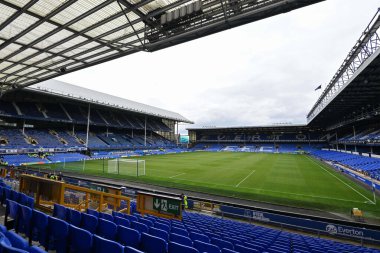 Goodison Park 'ın, 27 Ağustos 2024' te İngiltere, Liverpool 'daki Goodison Park' ta oynanan Everton-Doncaster maçı öncesinde genel bir görüntüsü.