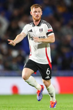 Carabao Kupası karşılaşmasında Fulham 'dan Harrison Reed, Birmingham City' ye karşı St Andrews, Birmingham, Birleşik Krallık, 27 Ağustos 2024