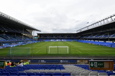 Goodison Park 'ın, 27 Ağustos 2024' te İngiltere, Liverpool 'daki Goodison Park' ta oynanan Everton-Doncaster maçı öncesinde genel bir görüntüsü.