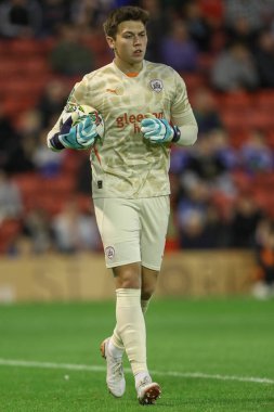 Barnsley 'den Gabriel Slonina Carabao Kupası maçı sırasında Barnsley, Sheffield United' a karşı Oakwell, Barnsley, Birleşik Krallık, 27 Ağustos 2024