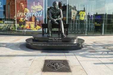 Graham Taylor OBE Stadyumu 'nun Carabao Kupası maçı öncesinde Watford Plymouth Argyle' a karşı Vicarage Road, Watford, İngiltere, 27 Ağustos 2024