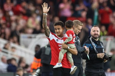 Neto Borges of Middlesbrough is unveiled to the fans during the Carabao Cup match Middlesbrough vs Stoke City at Riverside Stadium, Middlesbrough, United Kingdom, 27th August 2024 clipart