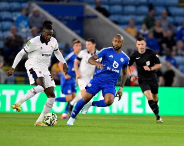 Carabao Kupası maçı sırasında Leicester City, Tranmere Rovers 'a karşı King Power Stadyumu, Leicester, Birleşik Krallık, 27 Ağustos 2024