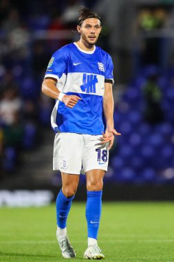 Birmingham City 'den Willum r Willumsson Carabao Kupası maçında Birmingham City, St Andrews, Birmingham' da Fulham 'a karşı, 27 Ağustos 2024