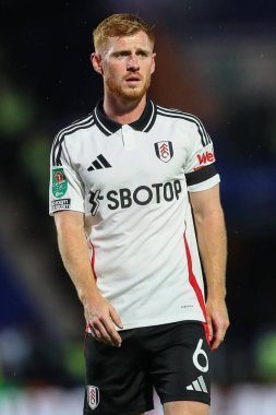 Carabao Kupası karşılaşmasında Fulham 'dan Harrison Reed, Birmingham City' ye karşı St Andrews, Birmingham, Birleşik Krallık, 27 Ağustos 2024