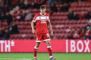Middlesbrough 'dan George McCormick, Middlesbrough - Stoke City maçı sırasında Riverside Stadyumu, Middlesbrough, Birleşik Krallık, 27 Ağustos 2024