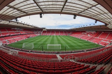 Middlesbrough, Middlesbrough Stadyumu 'nda oynanan Carabao Kupası maçında Riverside Stadyumu' nun genel görüntüsü, 27 Ağustos 2024