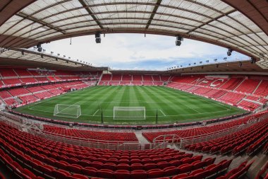 A general view of the Riverside Stadium during the Carabao Cup match Middlesbrough vs Stoke City at Riverside Stadium, Middlesbrough, United Kingdom, 27th August 2024 clipart