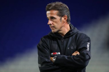 Marco Silva, Carabao Kupası karşılaşmasında Fulham teknik direktörü Birmingham City ile Fulham arasında 27 Ağustos 2024 'te St Andrews, Birmingham, İngiltere' de oynanan karşılaşma sırasında