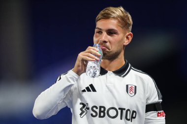 Carabao Kupası karşılaşmasında Fulham 'dan Emile Smith Rowe, Birmingham City' ye karşı St Andrews, Birmingham, Birleşik Krallık, 27 Ağustos 202