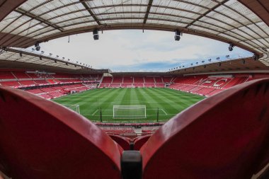 Riverside Stadyumu, Middlesbrough-Stoke City maçı sırasında 27 Ağustos 202 'de Riverside Stadyumu' nda oynanan Riverside Stadyumu 'nun genel görüntüsü.