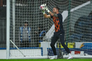 Blackpool 'dan Richard O' Donnell Carabao Kupası karşılaşması öncesinde Blackburn Rovers ile Ewood Park, Blackburn, Birleşik Krallık, 27 Ağustos 202