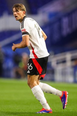 Carabao Kupası karşılaşmasında Fulham 'lı Sander Berge, Birmingham City' ye karşı St Andrews, Birmingham, Birleşik Krallık, 27 Ağustos 202